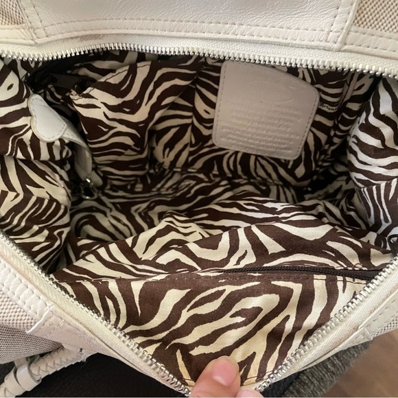 Vintage Brighton “Sanibel” Canvas & Leather EUC - Picture 8 of 16